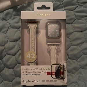 Pink Sky Leatherette Watch Bands for Apple Watch
